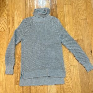 Michael Kors High/Low Grey Turtle Neck Size Small